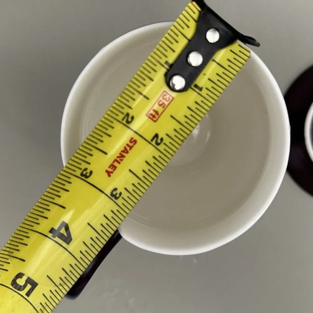 The Tea Spot Steepware 16 oz Matte Eggplant Tea Mug Lid Saucer Tea Bag Notch